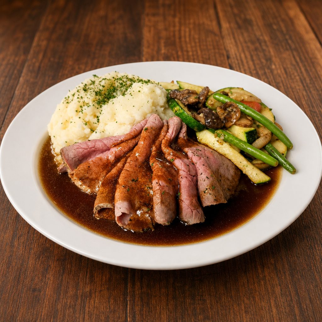 Roast Beef Dinner.